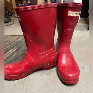 Ruby Red Half Calf Hunter Rainboots
